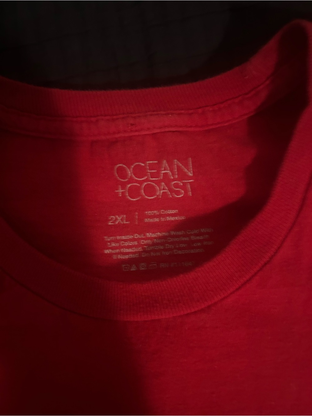 Ocean + Coast Men's Short Sleeve Crew Neck T-Shirt - Red